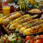 Grilled Corn on the cob with spices