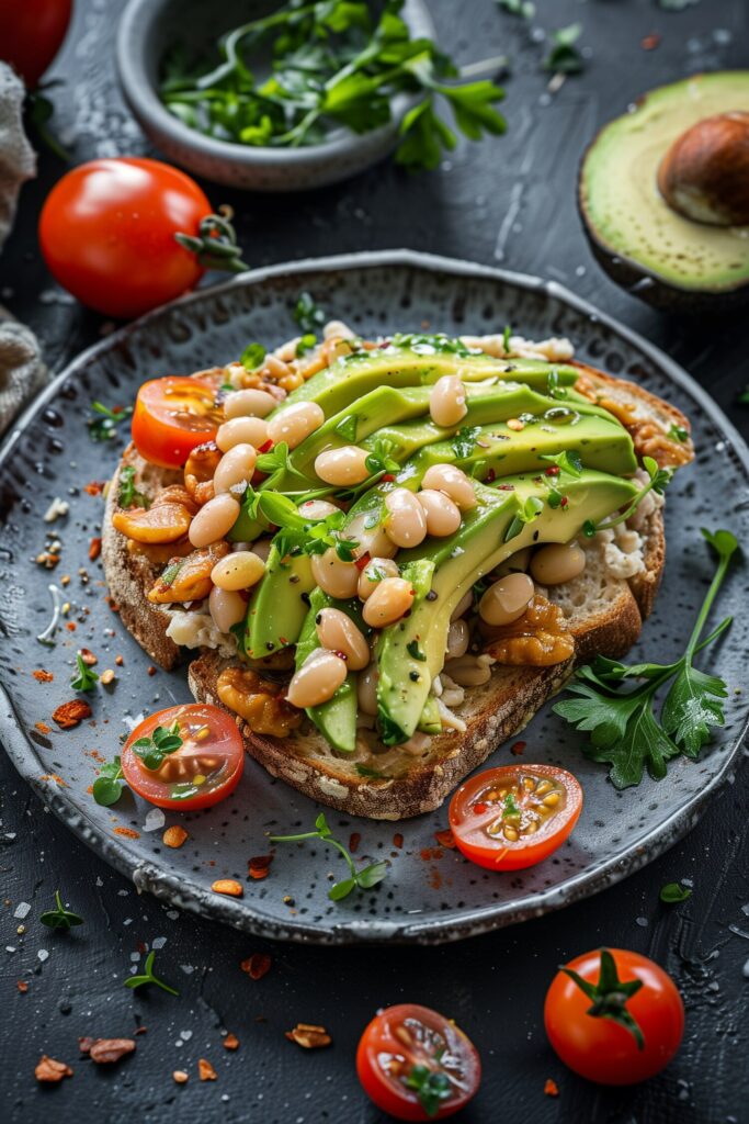 Avocado and White Bean Toast