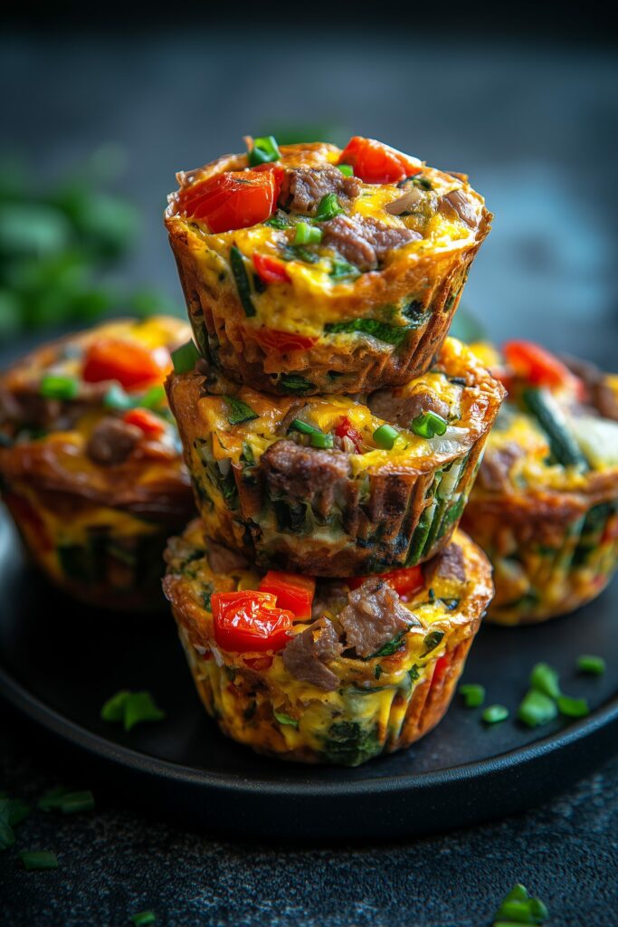 Beef & Veggie Frittata Muffins