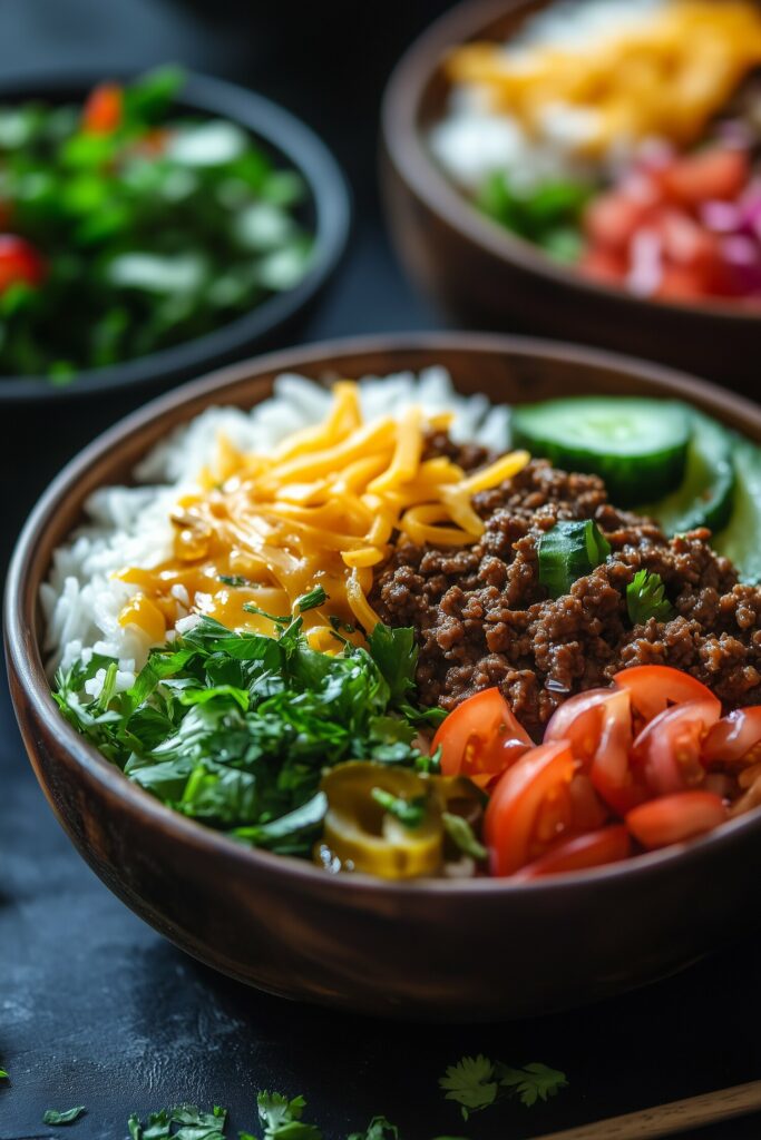Deconstructed Cheeseburger Bowls