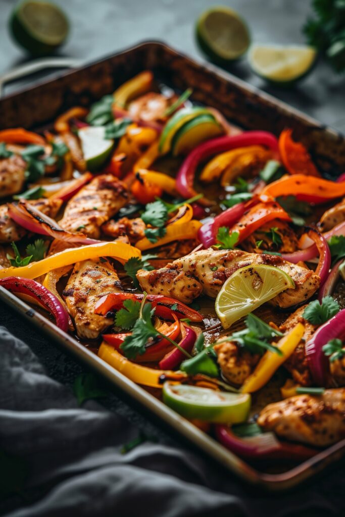 Sheet Pan Chicken Fajitas