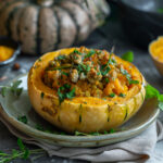 Squash Stuffed with puree