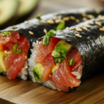 Spicy Tuna and Avocado Sushi Wraps