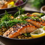 Salmon and Lentil Power Bowls