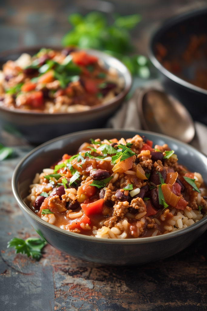 Turkey Chili with Brown Rice