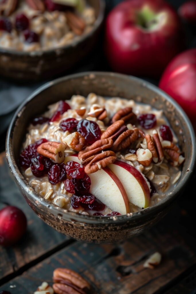 Crockpot Cranberry Apple Steel-Cut Oats