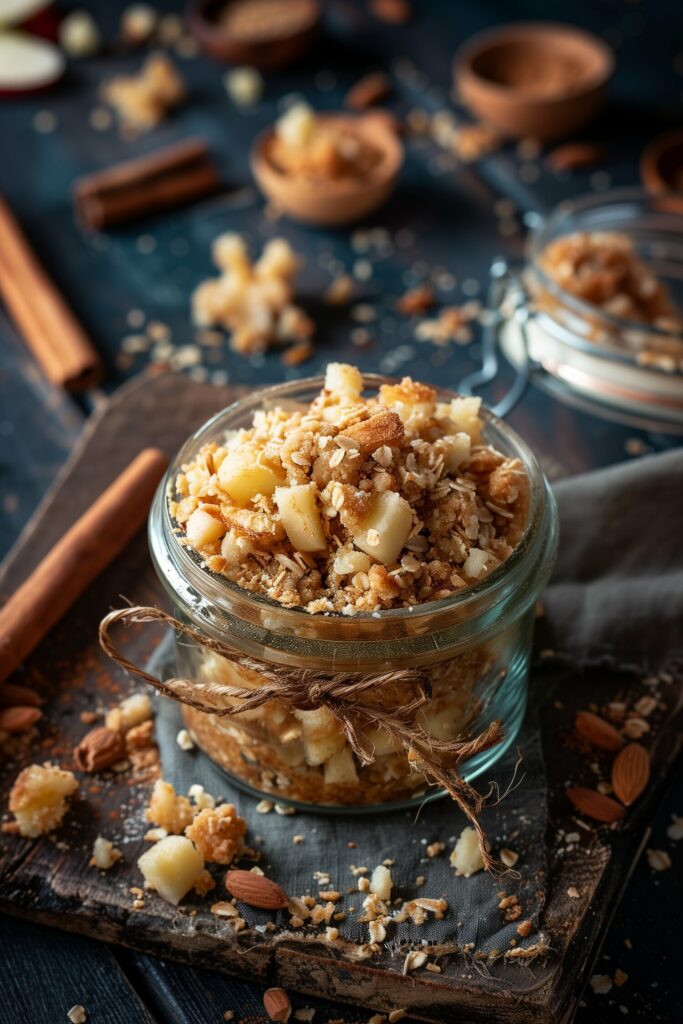 Apple Crumble in a Jar