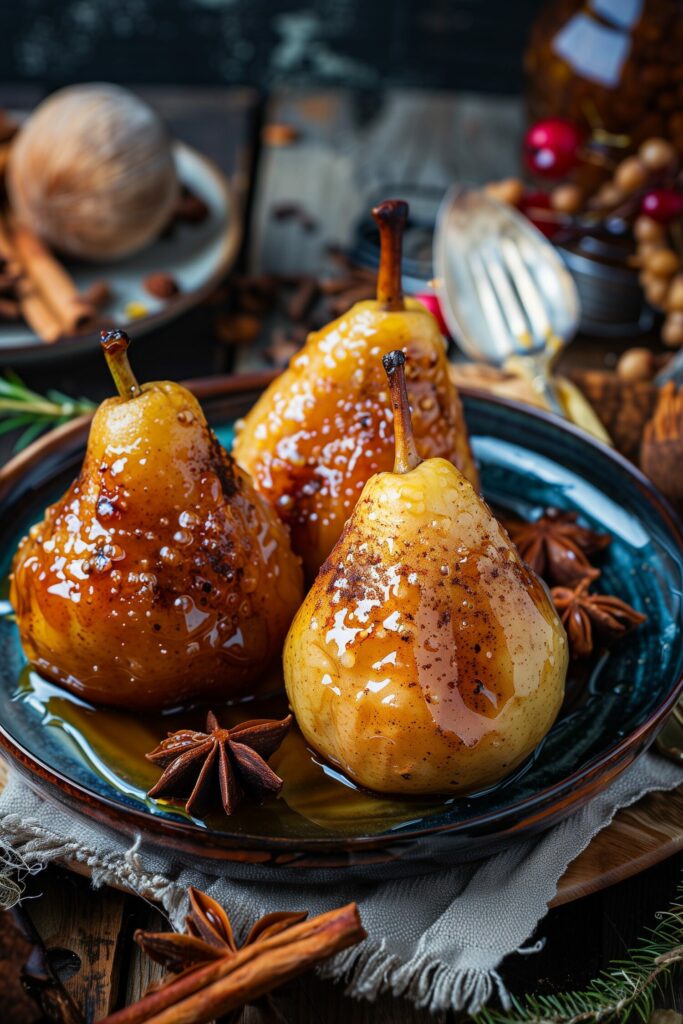 Baked Pears with Honey and Cinnamon
