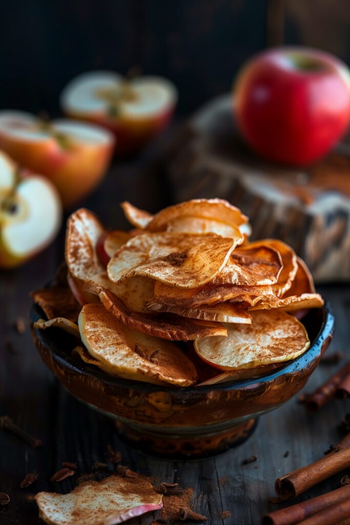 Apple Cinnamon Baked Chips