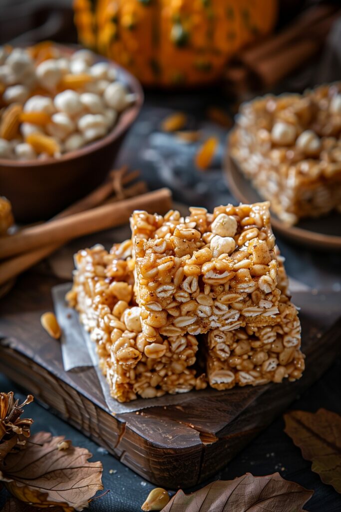 Pumpkin Spice Rice Krispie Treats