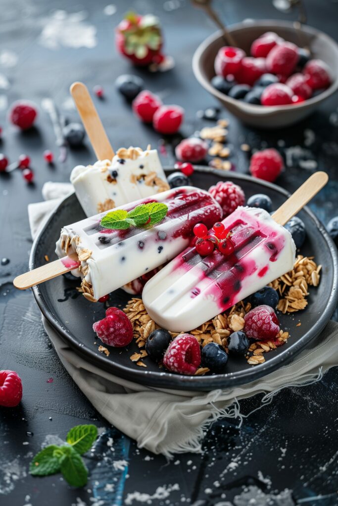 Yogurt Parfait Popsicles