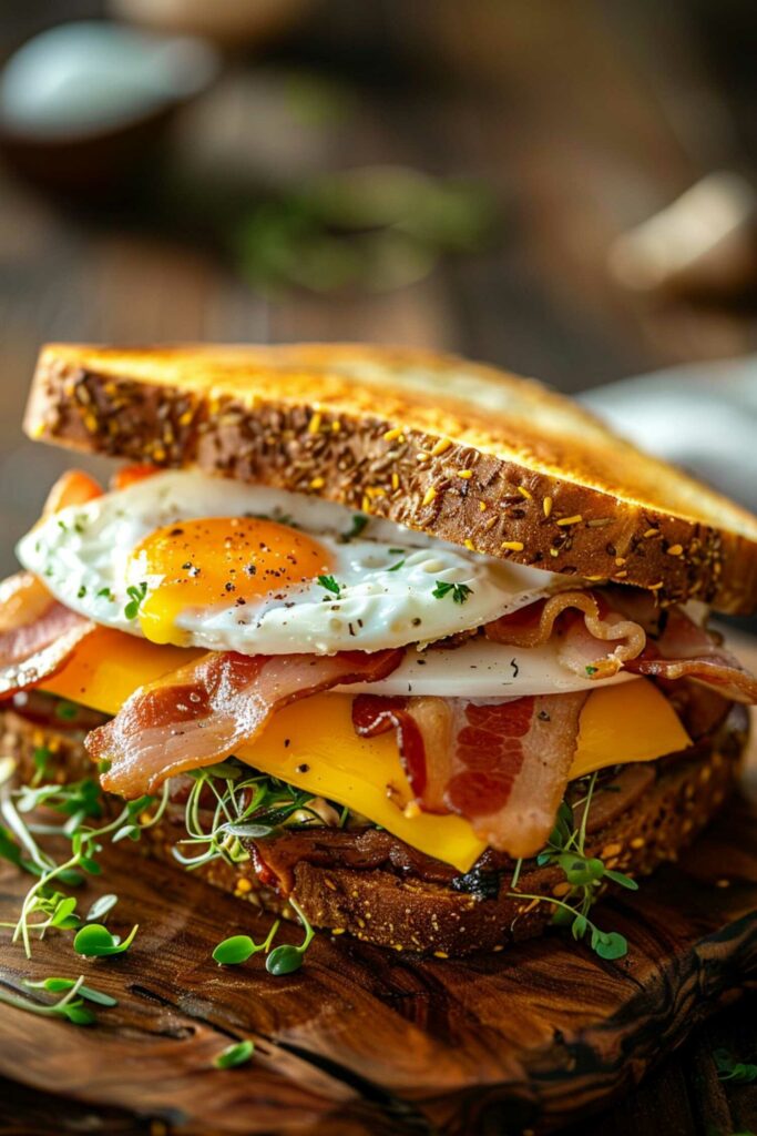 Classic Bacon, Egg, and Cheese Sandwich