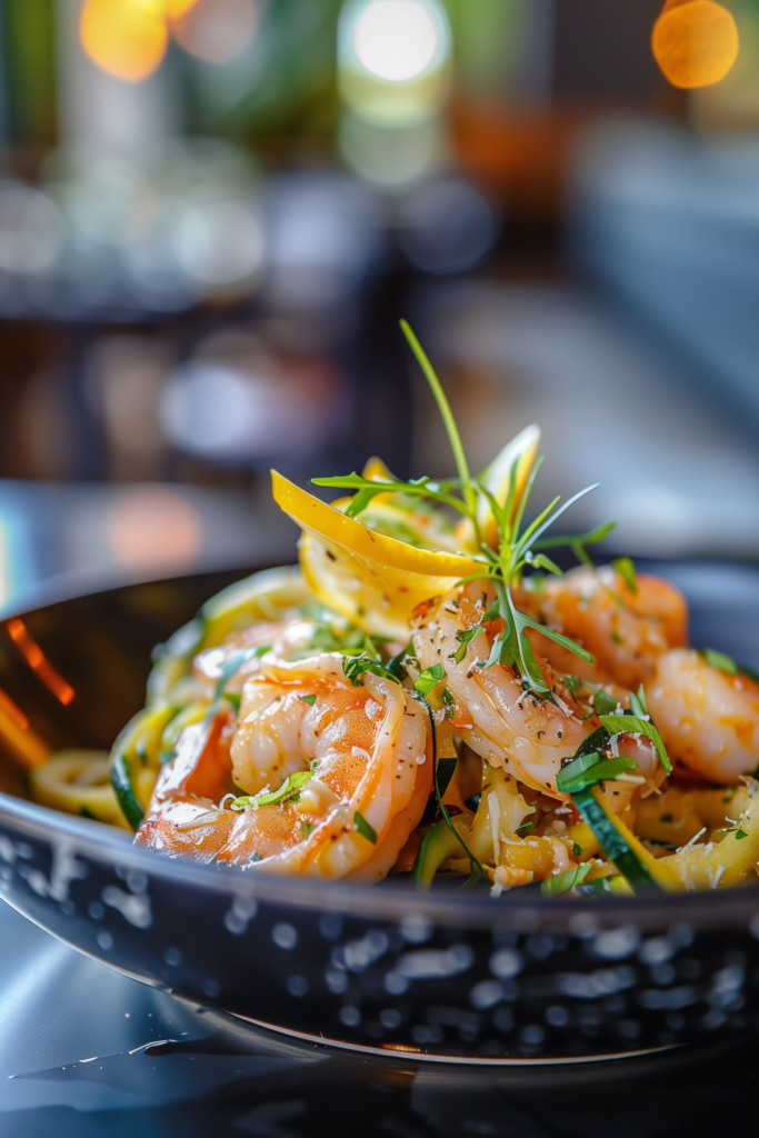 Lemony Shrimp Scampi with Zucchini Noodles
