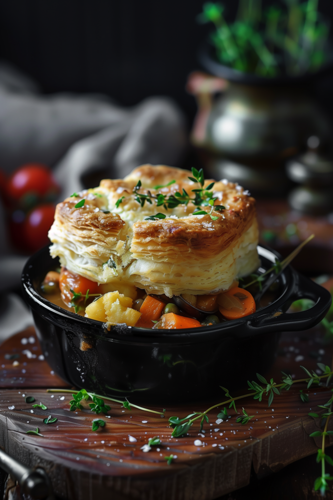 Chicken Pot Pie with Biscuit Topping
