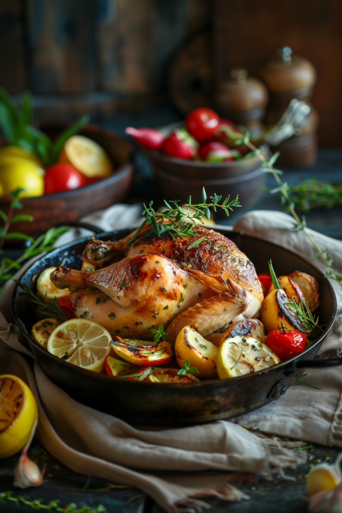 One-Pan Lemon Herb Roasted Chicken and Veggies
