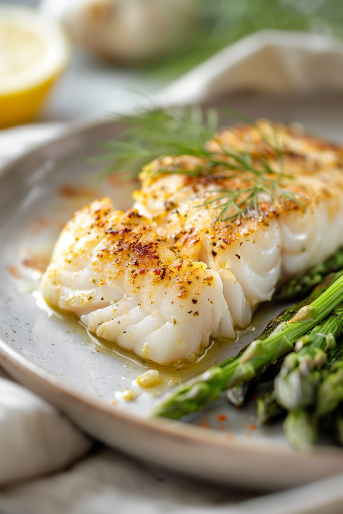 Cod and Asparagus Bake