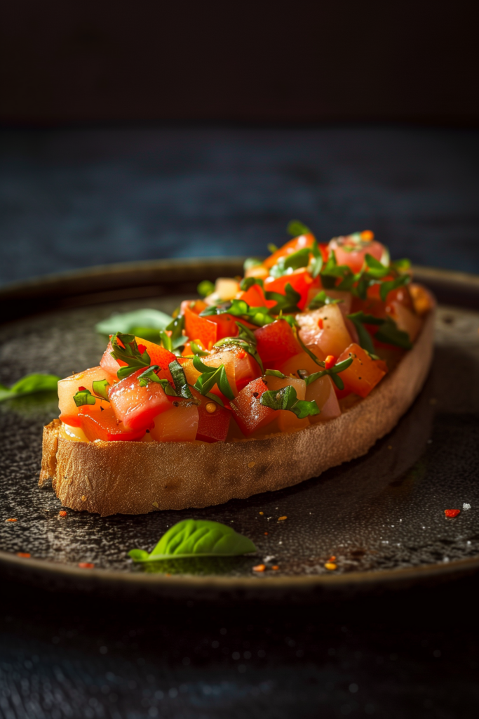 Nectarine Bruschetta