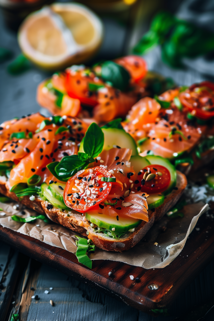 Salmon Salad Tartines
