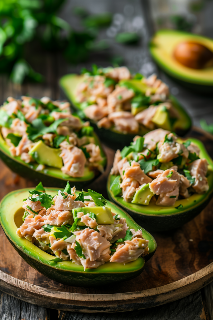 Tuna Salad in Avocado Halves