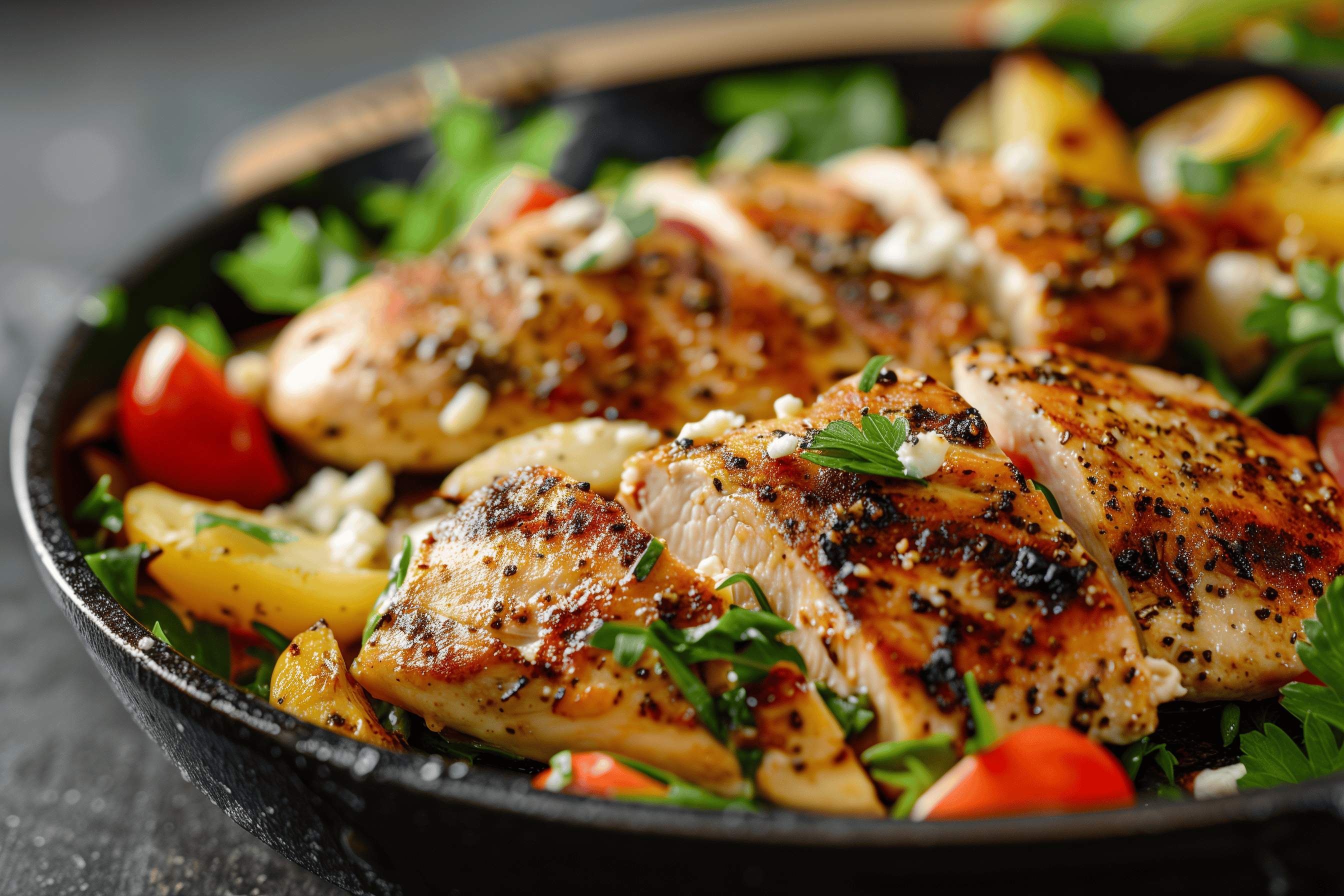 Chicken and Goat Cheese Skillet