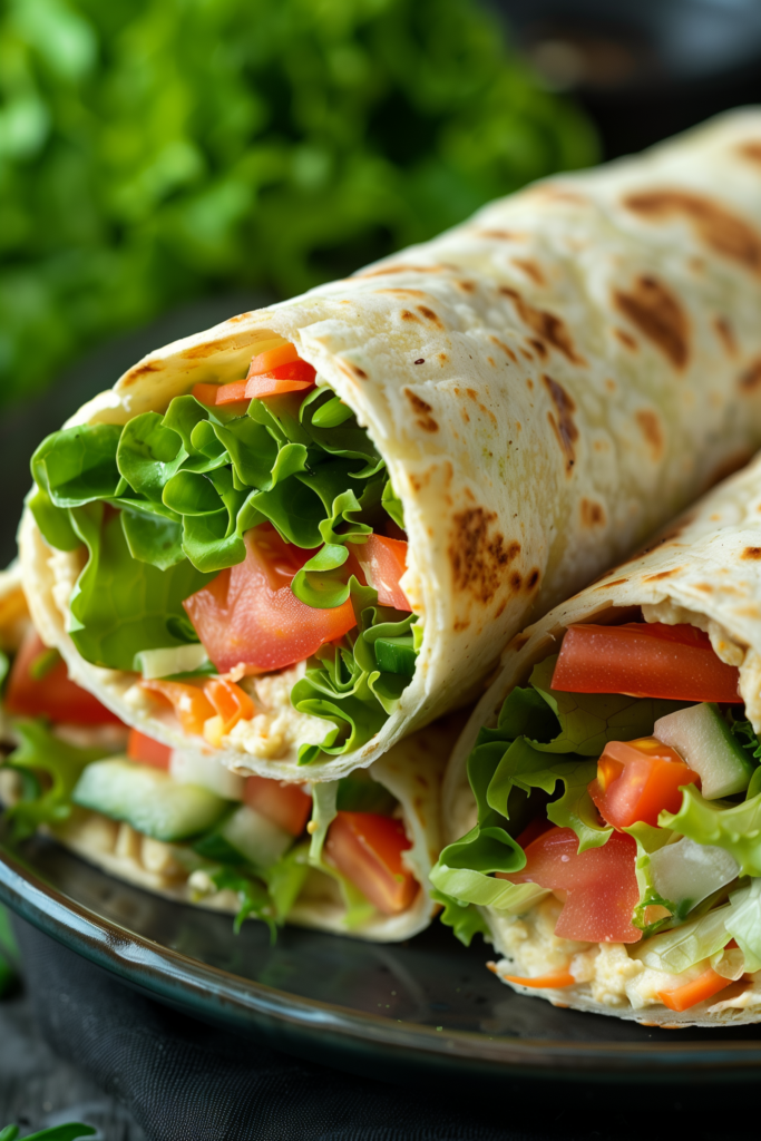 Hummus and Veggie Wraps
