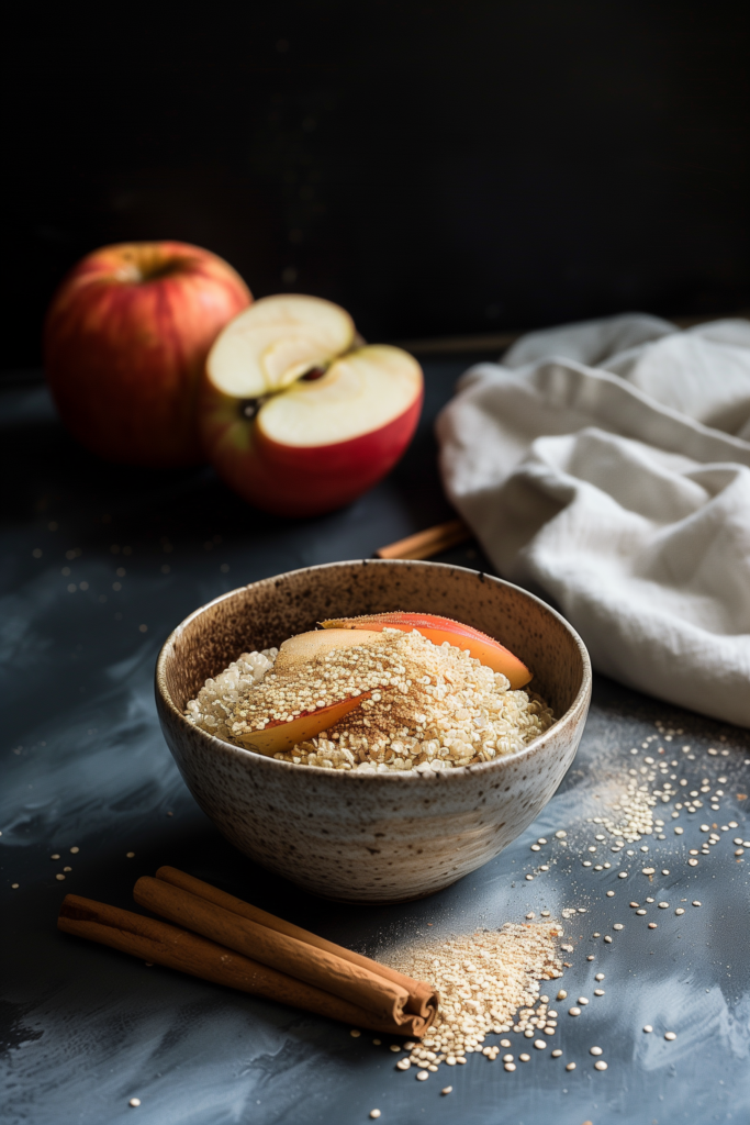 Breakfast Quinoa with Apples and Cinnamon