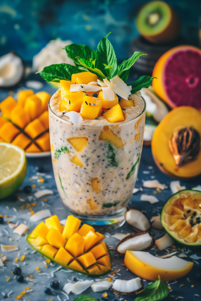 Tropical Mango Coconut Overnight Oats
