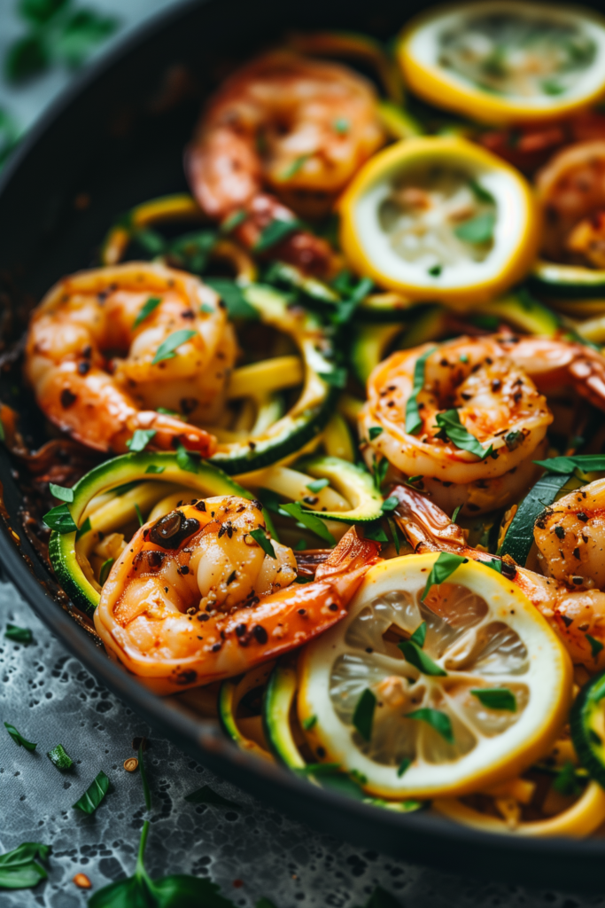 Lemony Shrimp Scampi with Zucchini Noodles