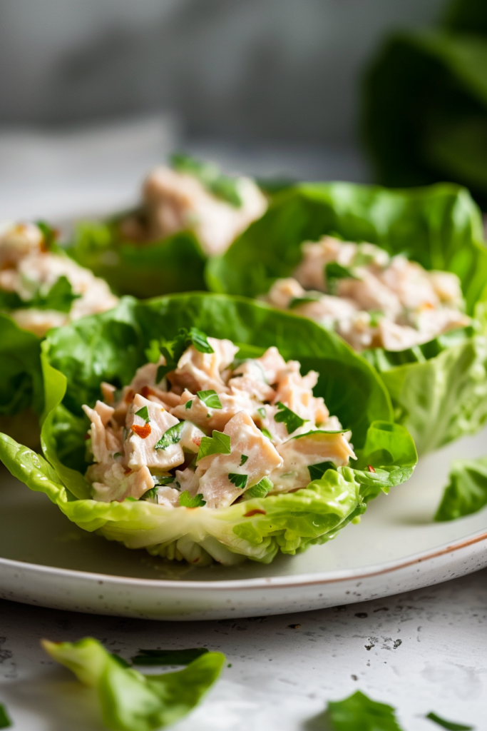 Tuna Salad Lettuce Cups