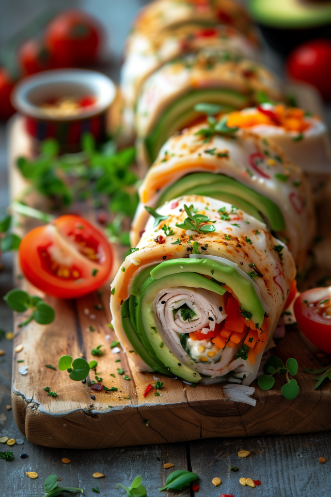 Turkey and Avocado Roll-Ups
