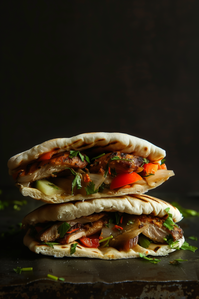Mini Chicken Shawarma Pitas