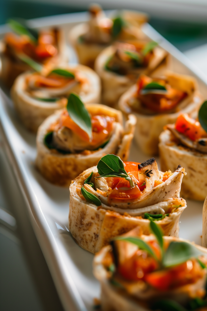 Turkey and Hummus Pinwheels
