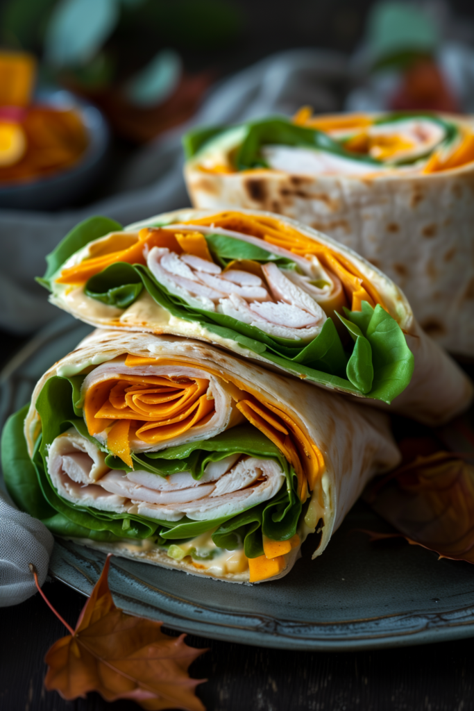 Turkey and Cheese Wraps