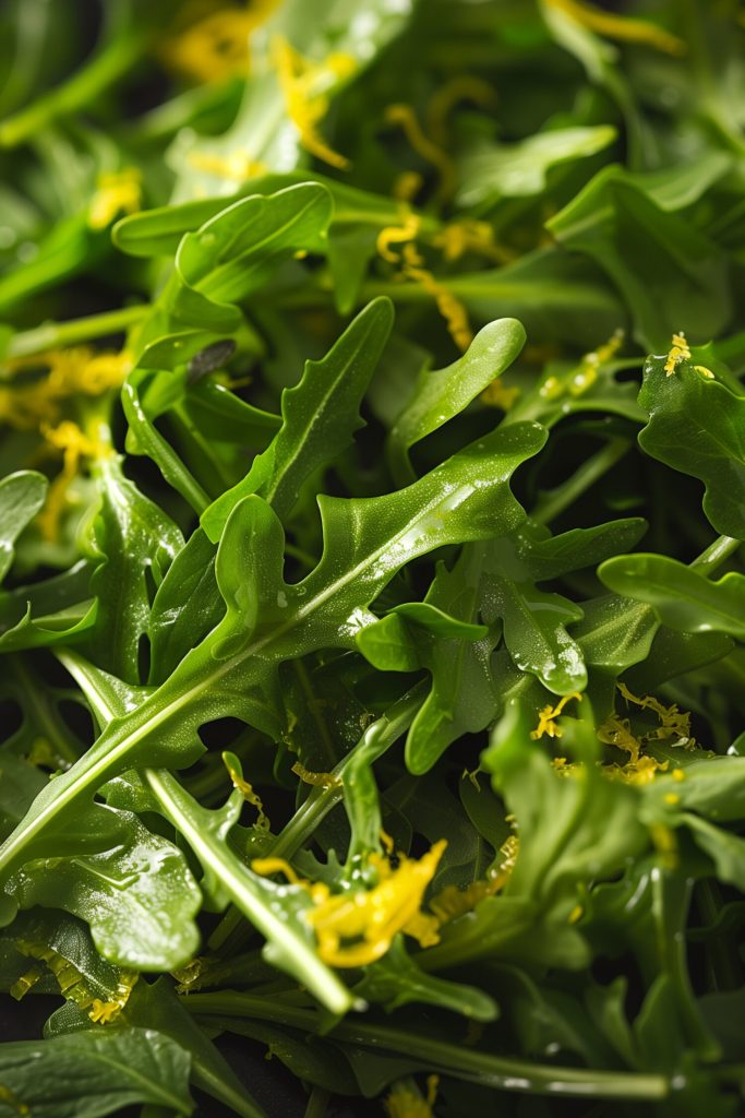 Arugula Mixed with Lemon Zest
