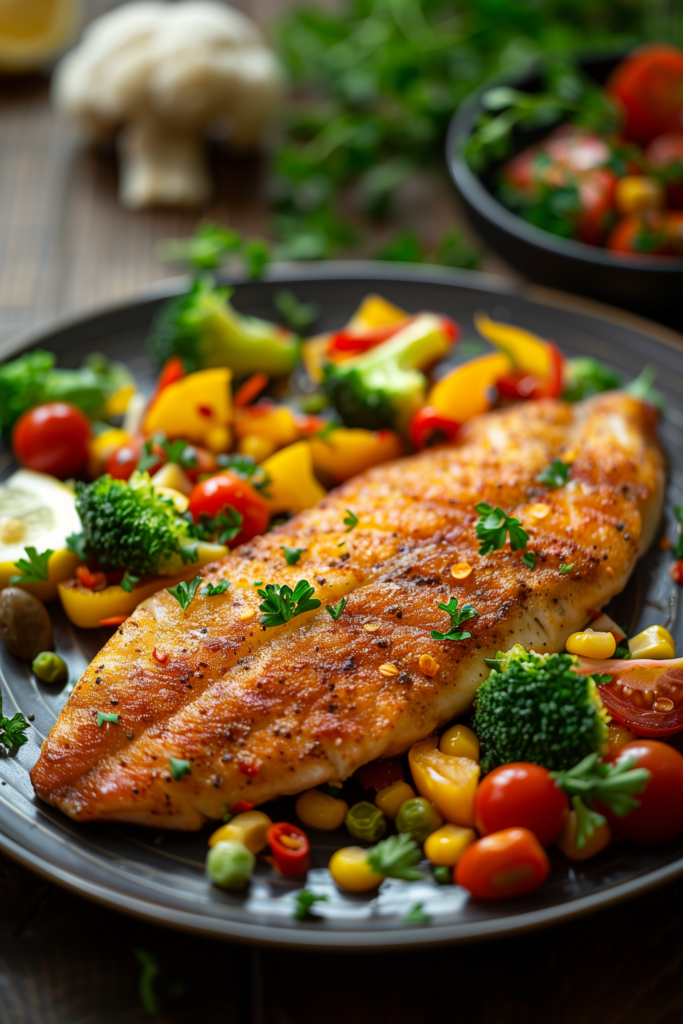 Baked Tilapia and Veggies