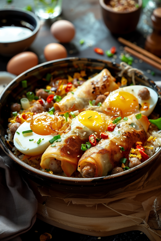 Sausage Egg Roll in a Bowl