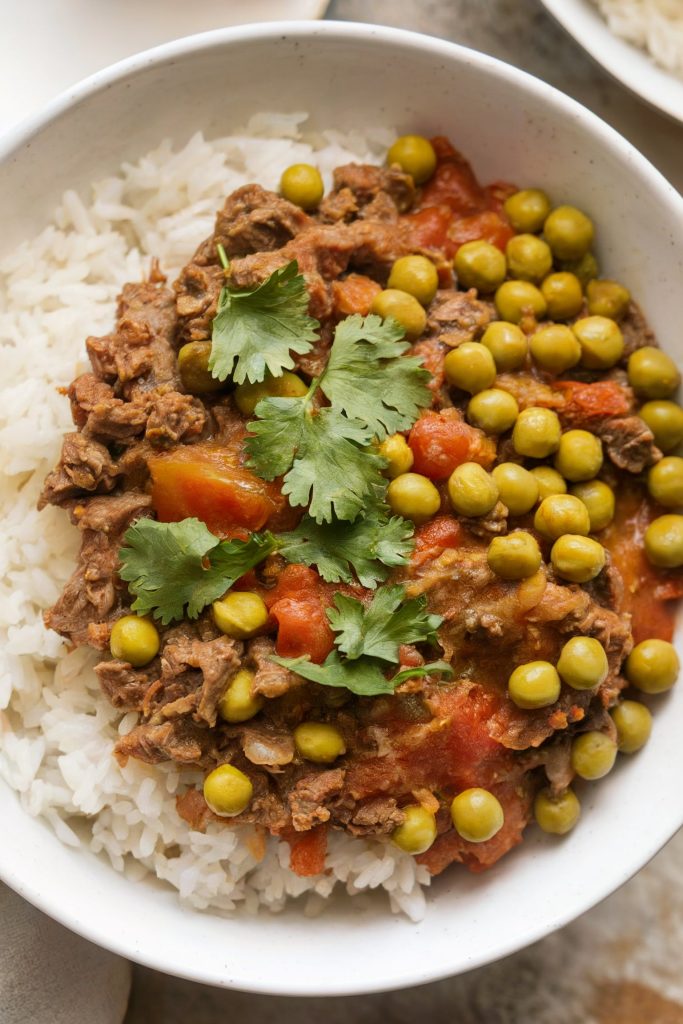 Beef Kheema (Indian Ground Beef with Peas)