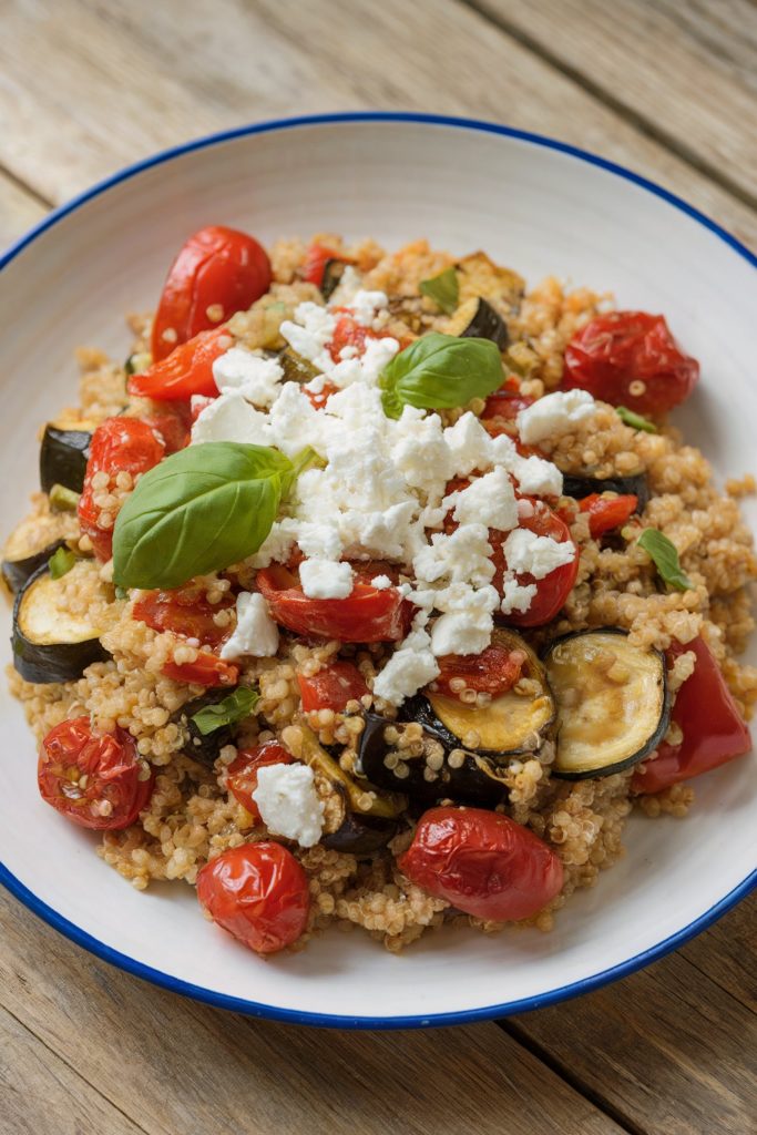 Quinoa and Mediterranean Roasted Vegetables