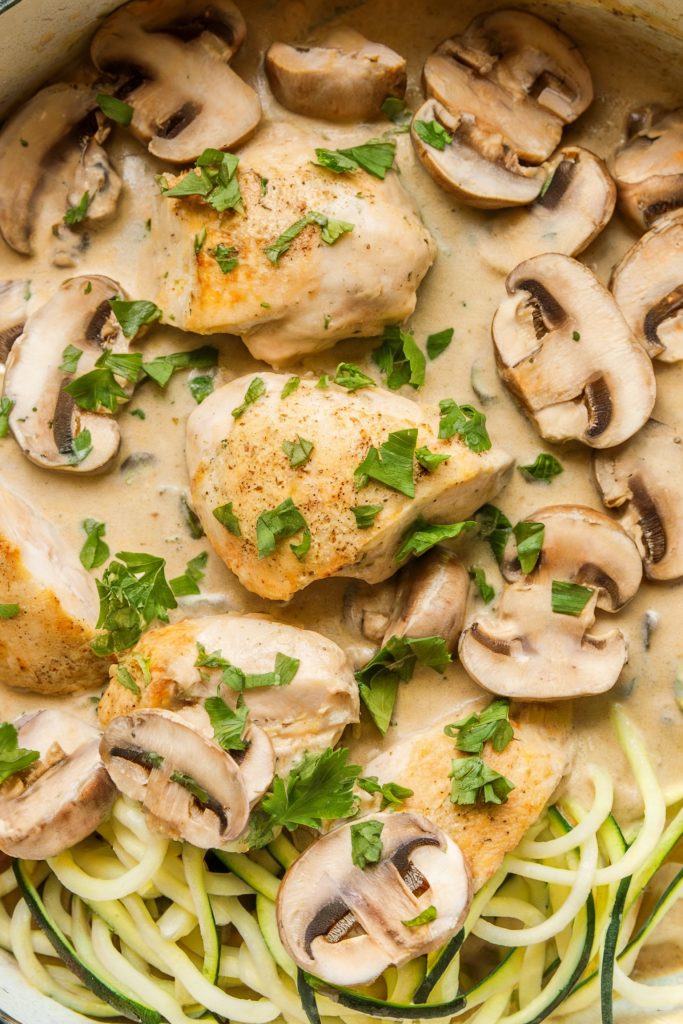 Chicken and Mushroom Stroganoff