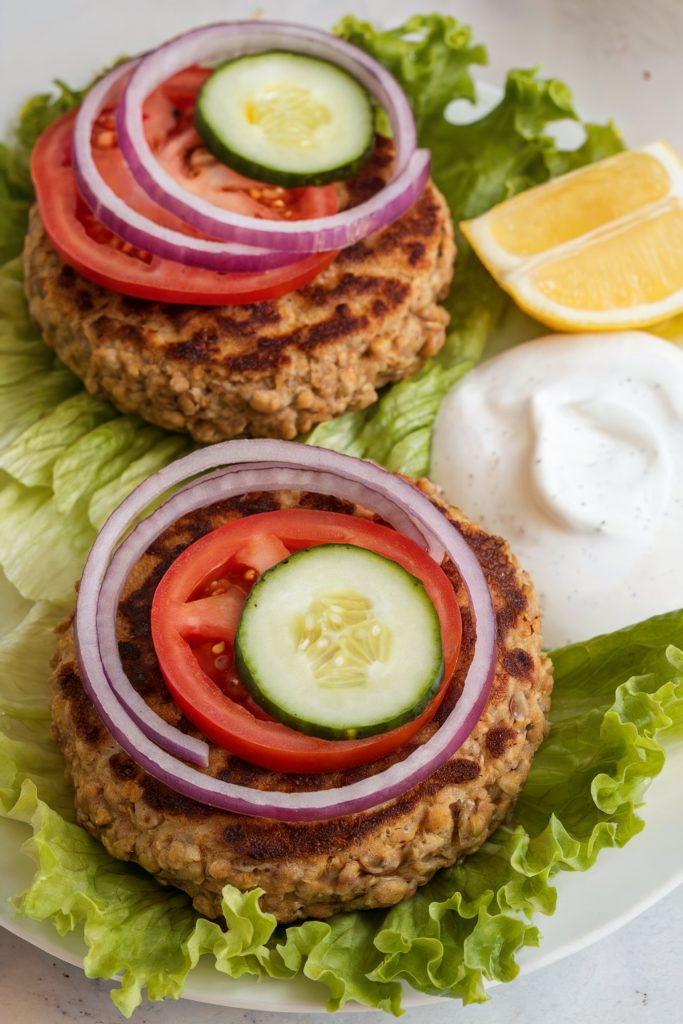 Mediterranean Lentil Burgers