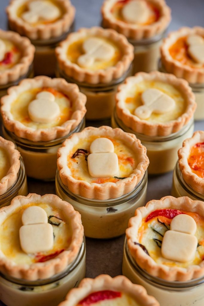 Mini Quiches with Baby Food Jars