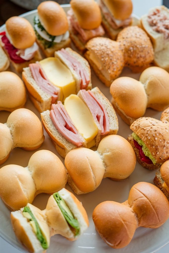 Pacifier-Shaped Sandwiches