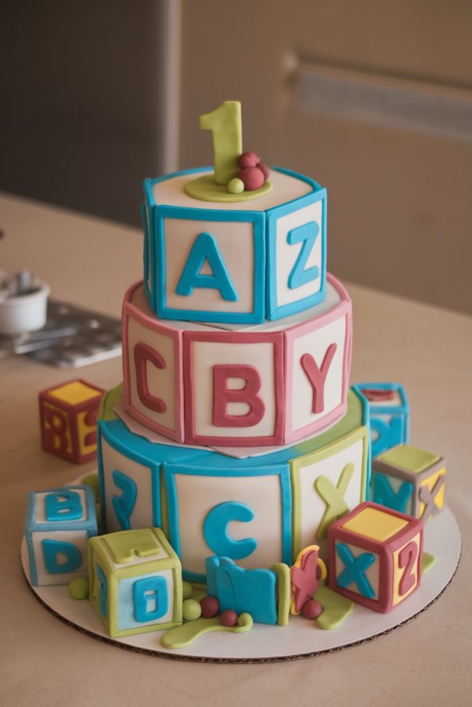 Baby Block Cake