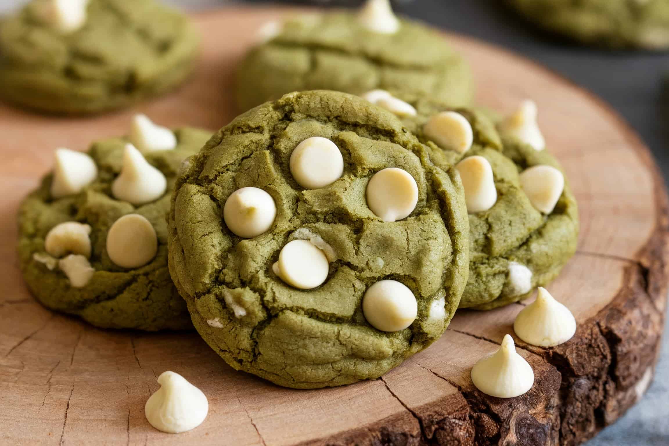 Matcha White Chocolate Cookies