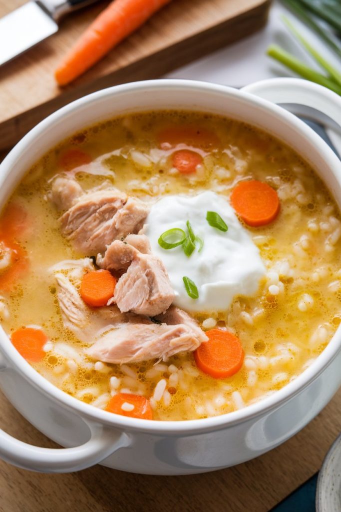 Creamy Chicken and Rice Soup