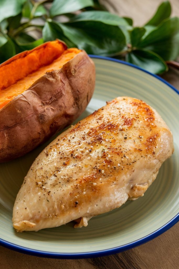 Baked Chicken Breast with Sweet Potato