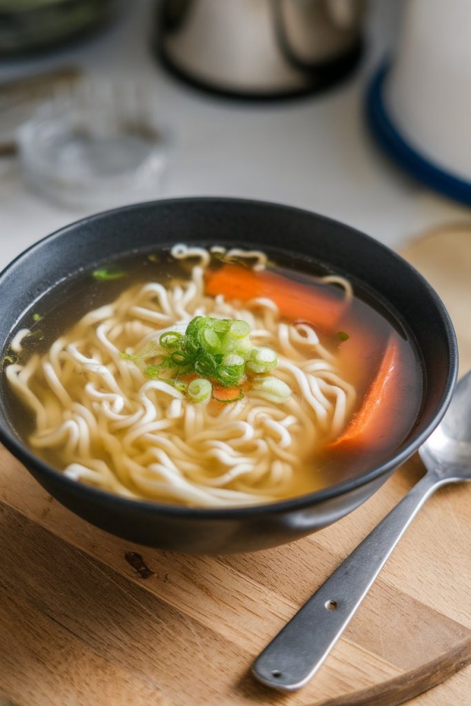 Chicken Broth with Noodles