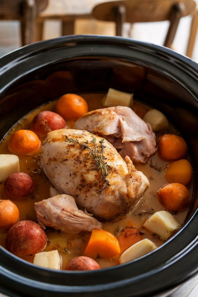 Slow Cooker Turkey and Vegetable Stew
