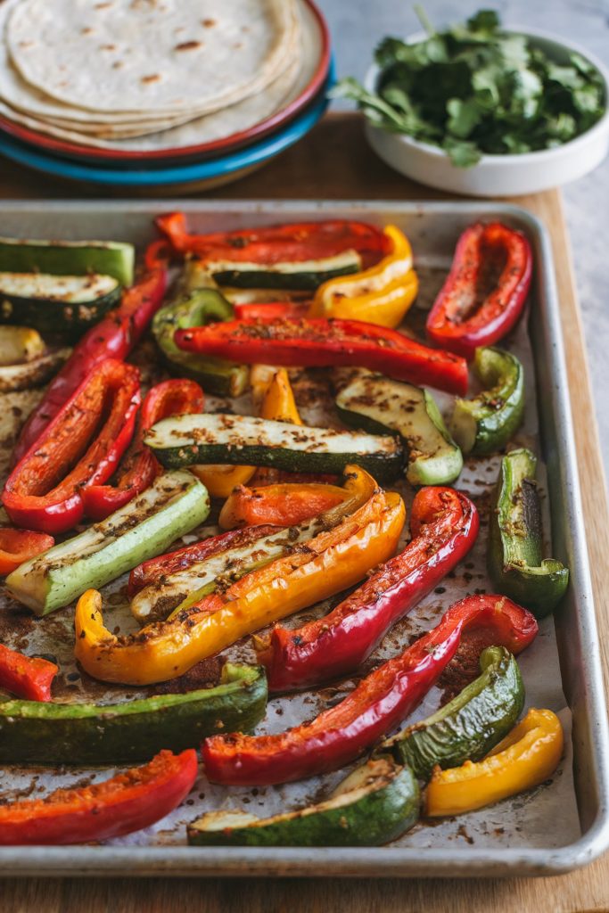  Sheet Pan Vegetarian Fajitas