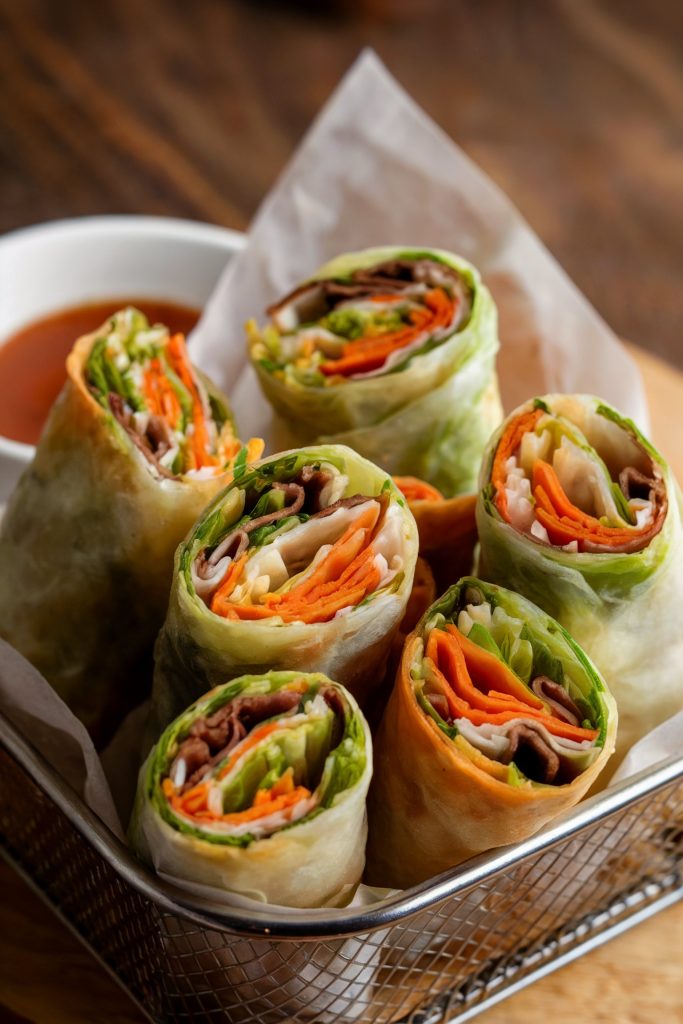 Air Fryer Vegan Spring Rolls